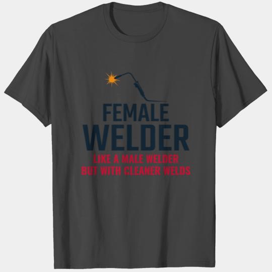 Female Welder Welding Factory Workshop Ironworker T Shirts