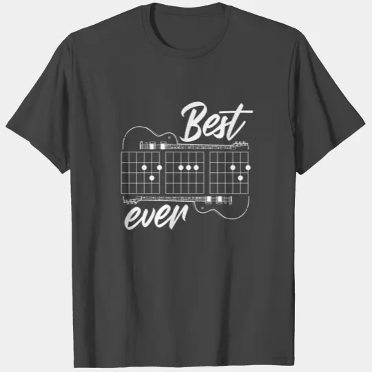 Best Dad Ever - Funny Daddy Guitar Player Musician T Shirts