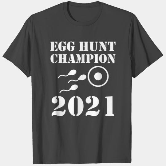 Egg Hunt Champion 2021 Mens Funny Pregnancy Easter T Shirts