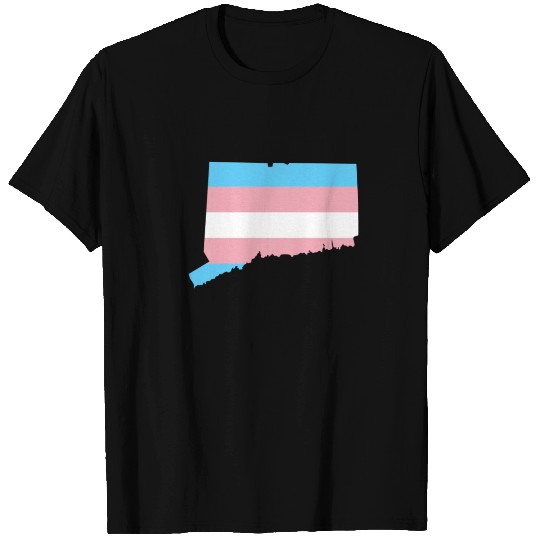 Trans Flag Connecticut LGBT Pride Support T Shirts