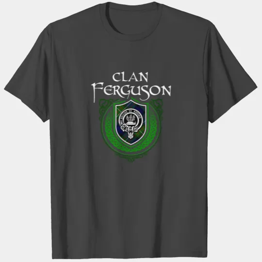 Ferguson Surname Scottish Clan Tartan Crest Badge T Shirts