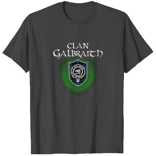 Galbraith Surname Scottish Clan Tartan Crest Badge T Shirts