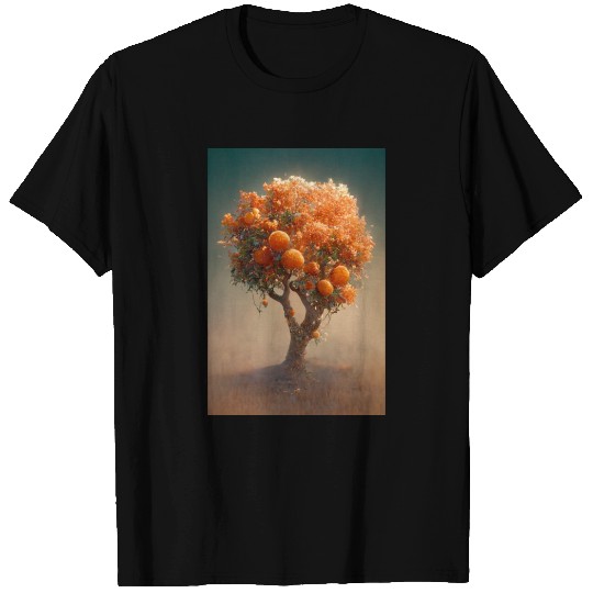 Autumn Orange Tree T Shirts
