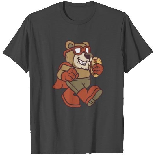 Bear Hot Dog Hero T Shirts