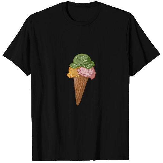 Ice Cream Scoop Funny Ice Cream Lovers Gelato T Shirts