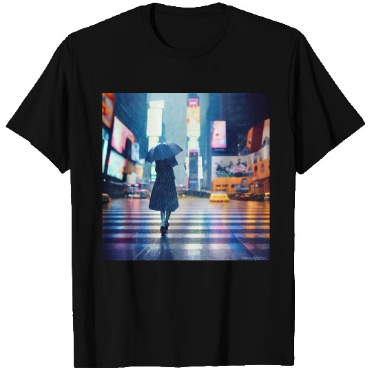 Walking in the rain T Shirts
