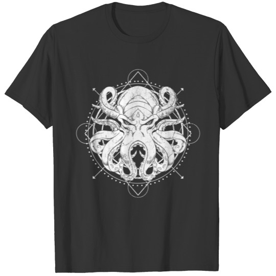 Animal Water Ocean Sea Retro Lover Octopus Vintage T Shirts