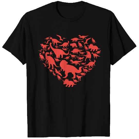 Valentine Dino Lover Clothes Gift for Him T Shirts