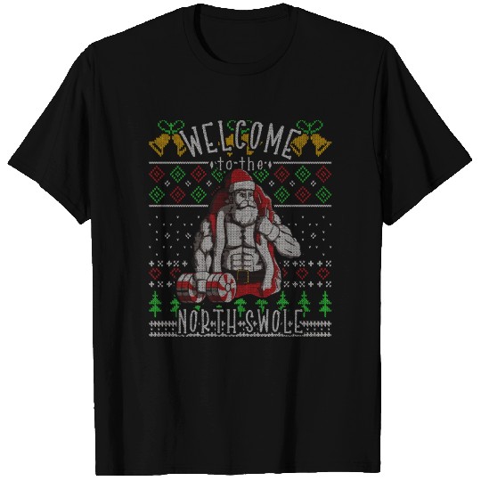 The North Swole Santa Claus Christmas Gym Funny T Shirts
