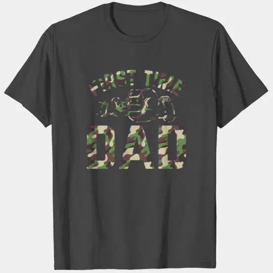 First Time Dad Camouflage Flag Daddy To Be - New D T Shirts