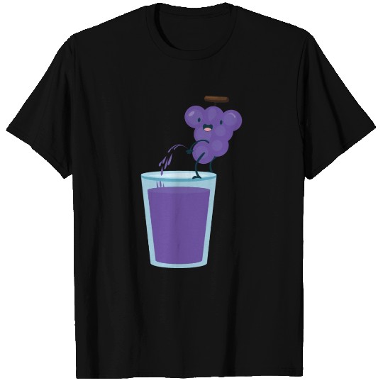 Funny cool grape pee juice summer fruit T Shirts