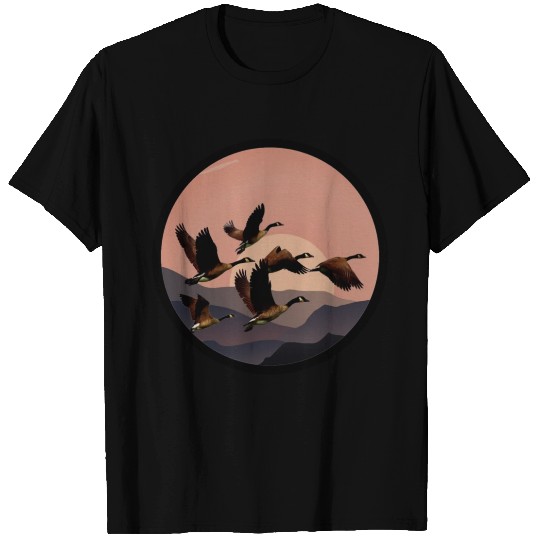 Flying Canada Goose Apparel Waterfowl Lover T Shirts