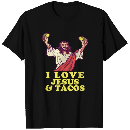 Christian Retro I Love Jesus And Tacos Funny Chris T Shirts