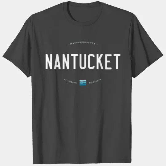 Nantucket Beach Waves T Shirts