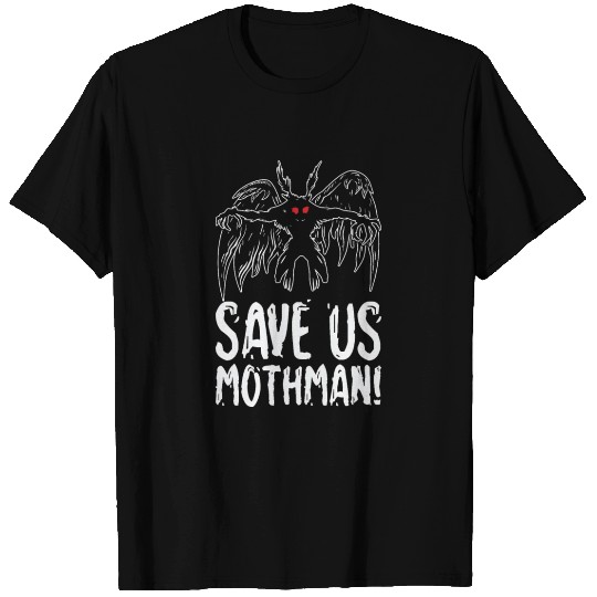 Halloween Mothman Mythical Line Art Beast Monster T Shirts