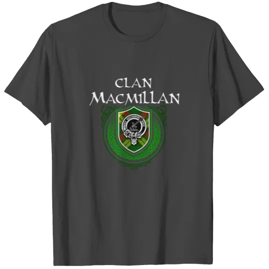 Macmillan Surname Scottish Clan Tartan Crest Badge T Shirts
