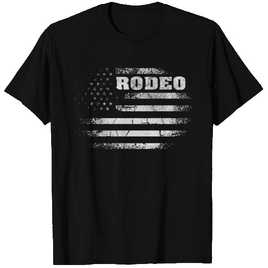 USA flag US Vintage Rodeo T Shirts