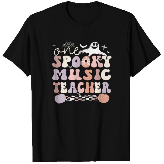 Spooky Music Teacher Halloween Music Teaching Gift T Shirts