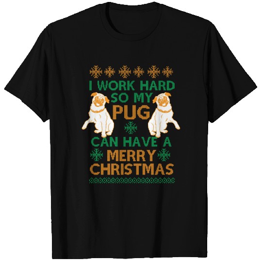 Pug Christmas T Shirts