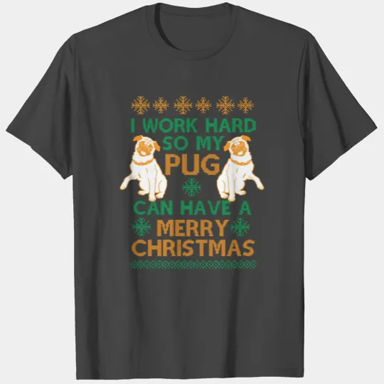 Pug Christmas T Shirts