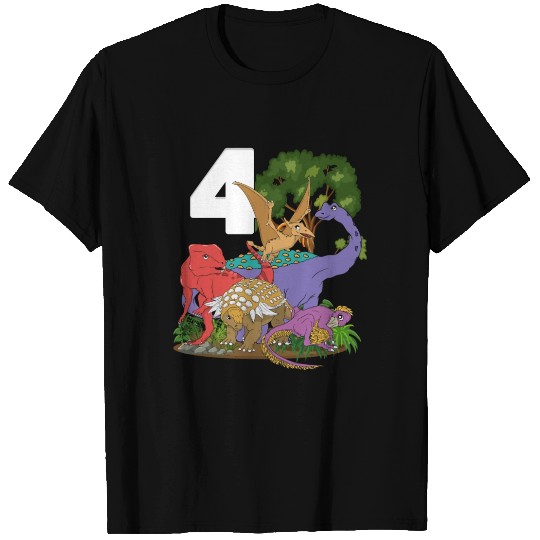 Dinosaur Dinosaur Paradise For Ages 4 T Shirts
