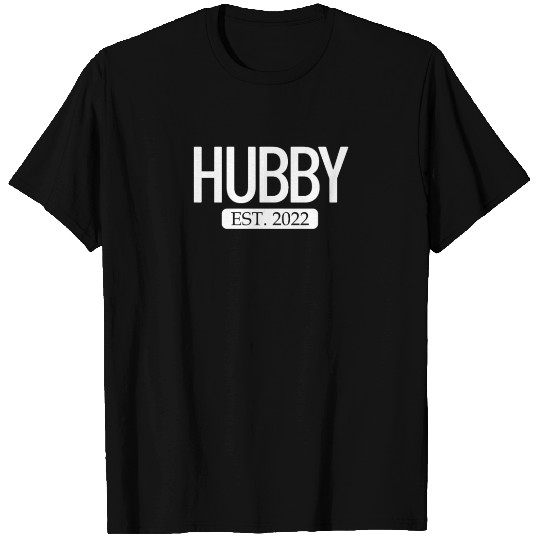 Hubby Est. 2022 Matching Couple Newlywed Marriedma T Shirts