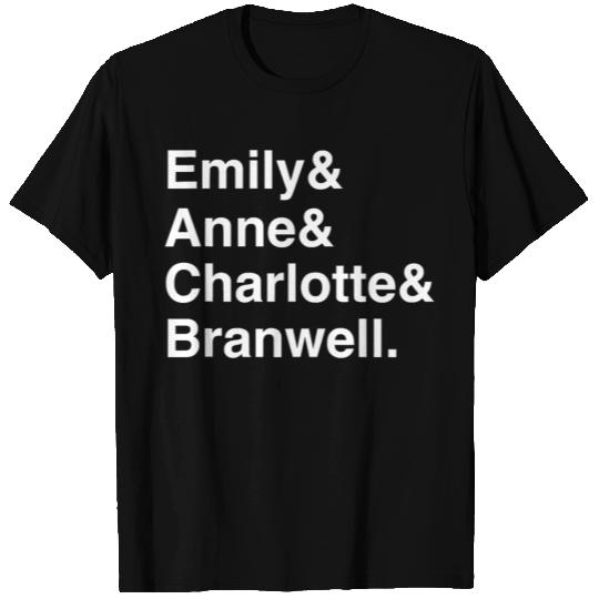 Funny Emily Bronte Charlotte Bronte Bronte Sibling T Shirts