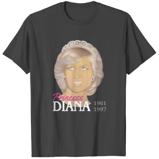 Princess Diana Portrait Painting Love Tribute Pict T Shirts