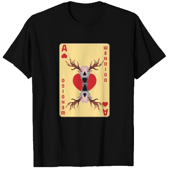 Folk Creature Card Wendigo Halloween Cryptid T Shirts