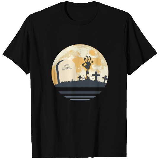ROBERT Grave Tombstone Halloween Zombie Spooky T Shirts