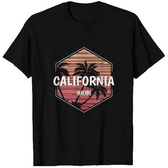 Malibu California Beach Vacation Souvenir T Shirts
