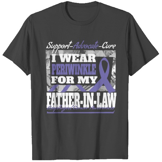 Periwinkle For Father in law Esophageal Cancer T Shirts