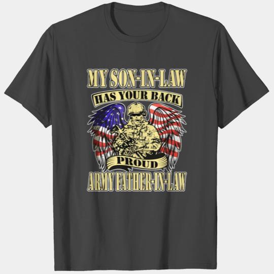 My Son In Law Has Your Back Proud Army Father In L T Shirts