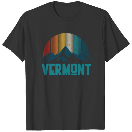 Vermont Vintage Mountains Nature Hiking Souvenir G T Shirts