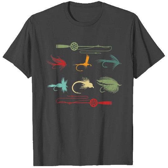 Trout Fly Fishing Nature Outdoor Fisherman Funny T Shirts