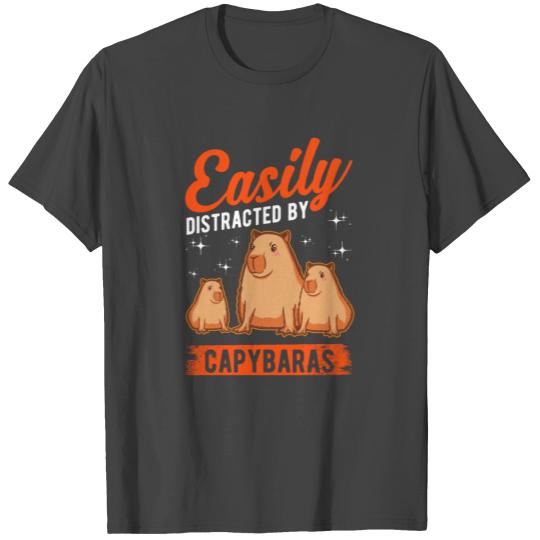 Easily Distracted By Capybaras Capybara T Shirts
