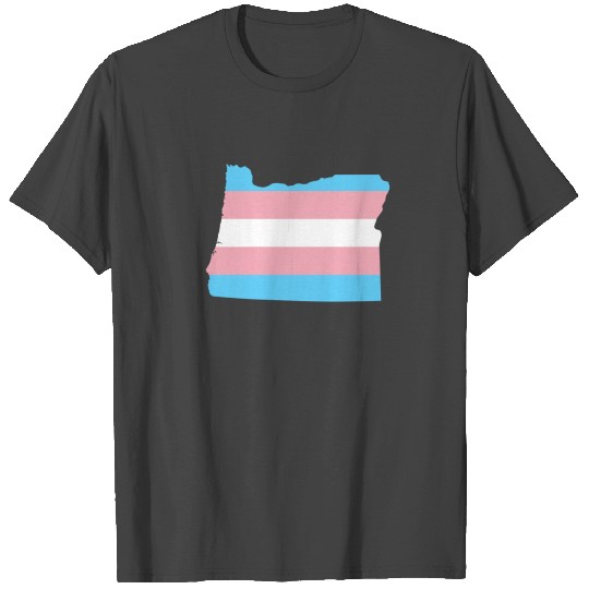 Trans Flag Oregon LGBT Pride Support T Shirts