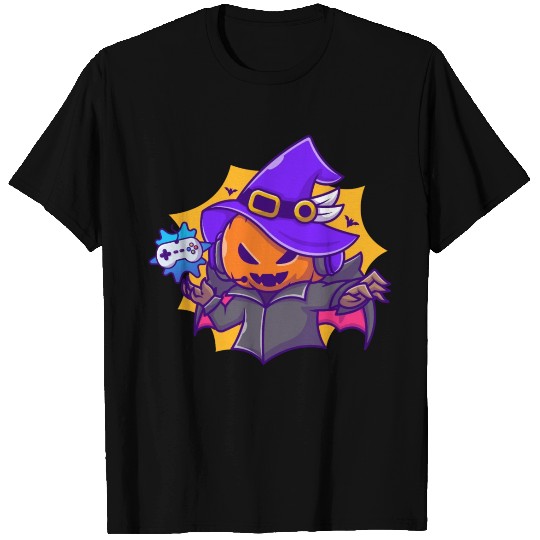 Gamer witches pumpkin vampire - halloween T Shirts