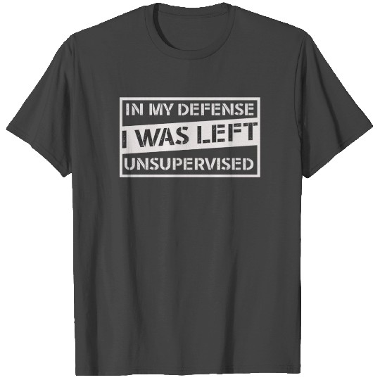 In my Defense I was Left Unsupervised T Shirts