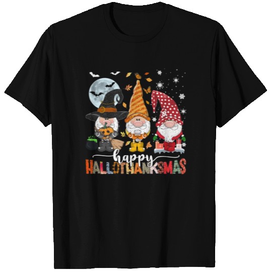Happy Hallothanksmas Gnomes Lover Halloween T Shirts