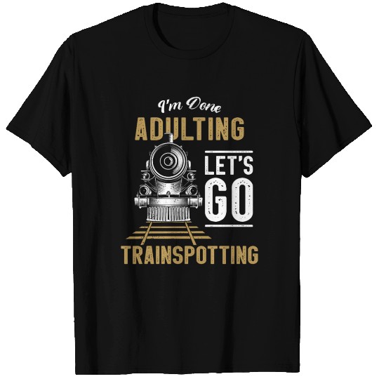 Steam Train Driver Trainspotting T Shirts