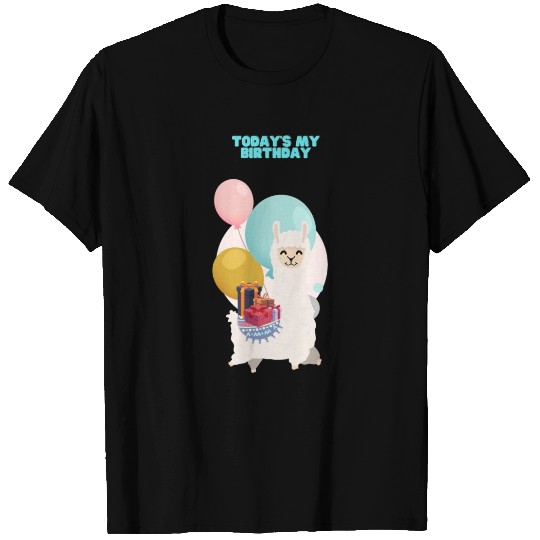 Cute Birthday Llama T Shirts Funny Bday