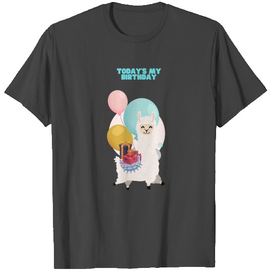 Cute Birthday Llama T Shirts Funny Bday