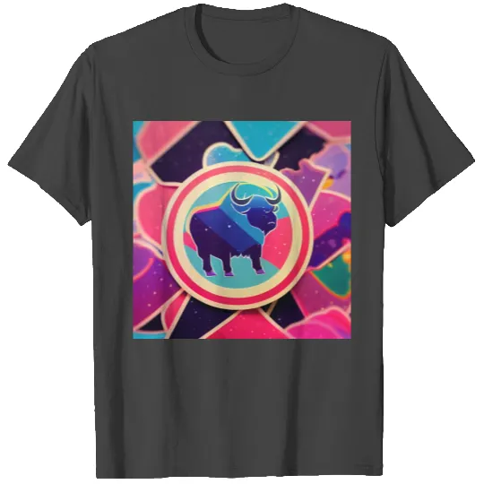 buffalo colorful in the style of steven universe T Shirts