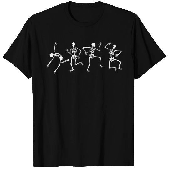 Dancing Skeleton Cool Skull Design Birthday hallow T Shirts