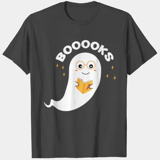 Halloween Booooks Funny Ghost Books Booooks Ghost T Shirts