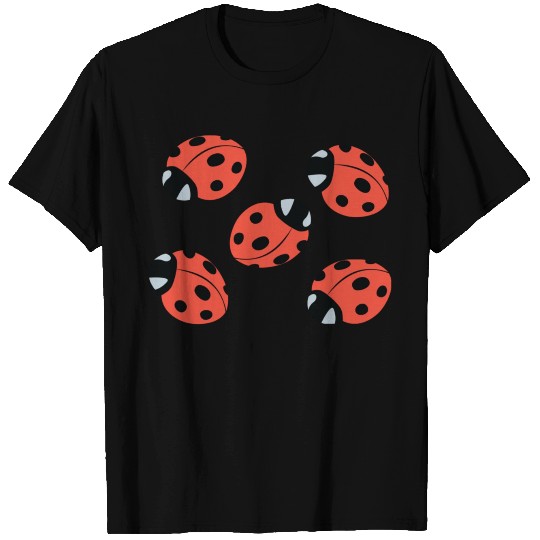 Red ladybug bee tles T Shirts