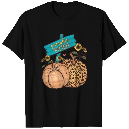 Florals Pumpkin Patch T Shirts