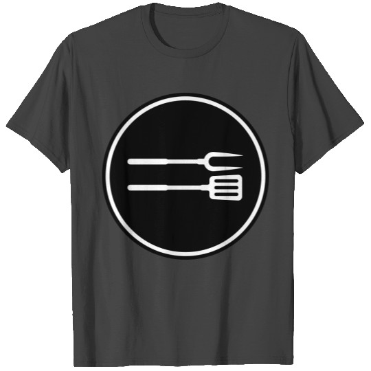 Barbecue tongs grilling icon T Shirts