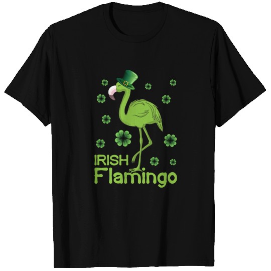 Irish Flamingo Lover Funny St Patricks Day T Shirts